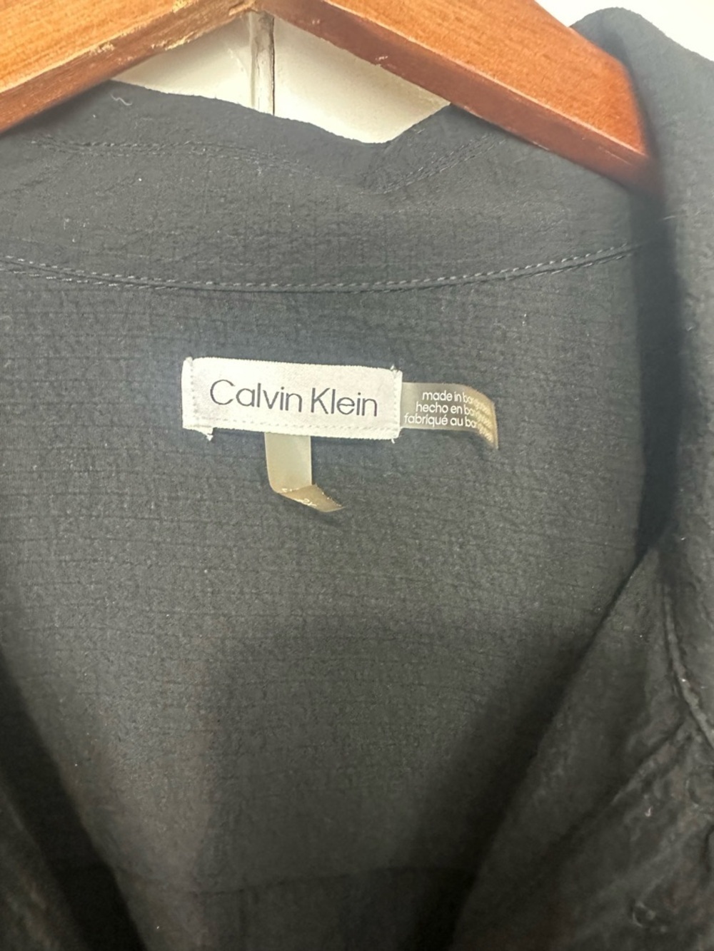 Calvin Klein Black Button up blouse - Picture 2 of 7